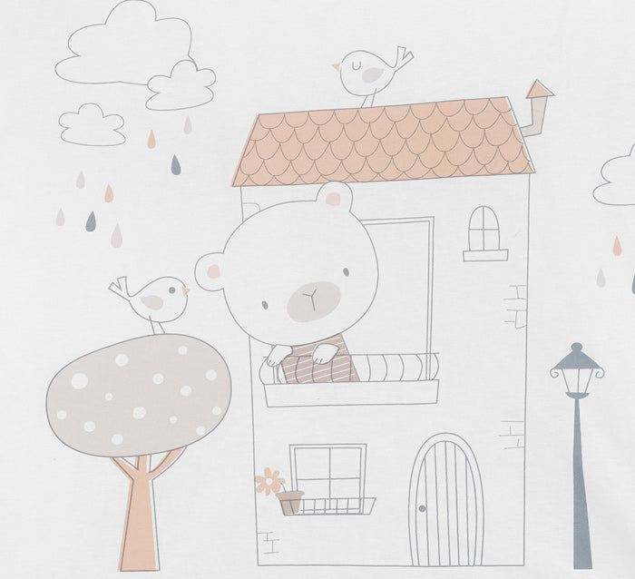 Conjunto jogo de cama 6pçs 60x120cm Kikka Boo My Teddy