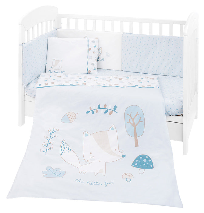 Conjunto jogo de cama 6pçs 60x120cm Kikka Boo Little Fox
