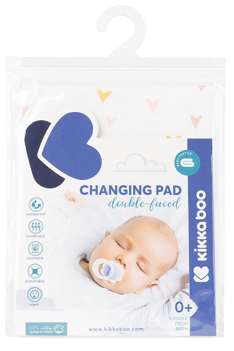 Muda fraldas jersey 50x70cm Kikka Boo Hearts