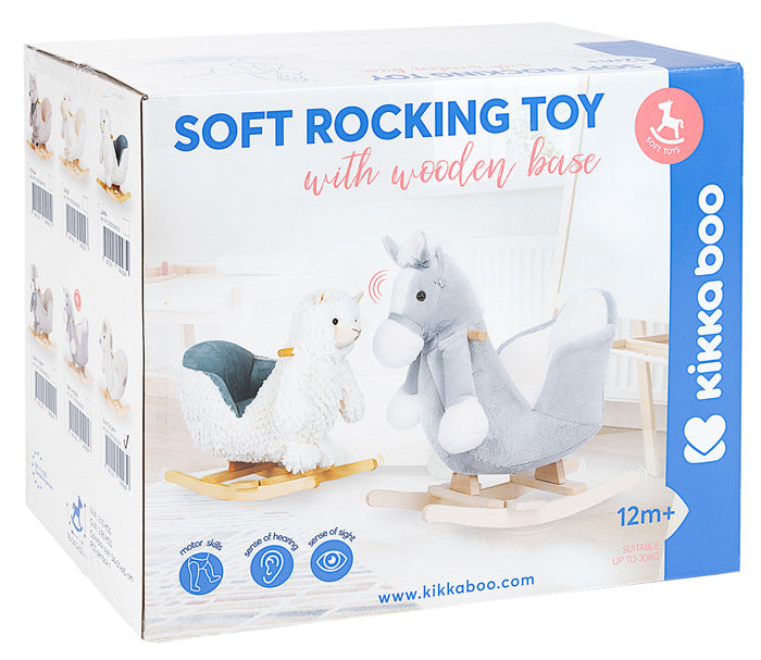 Cadeira de balanço com sons Kikka Boo Grey Horse