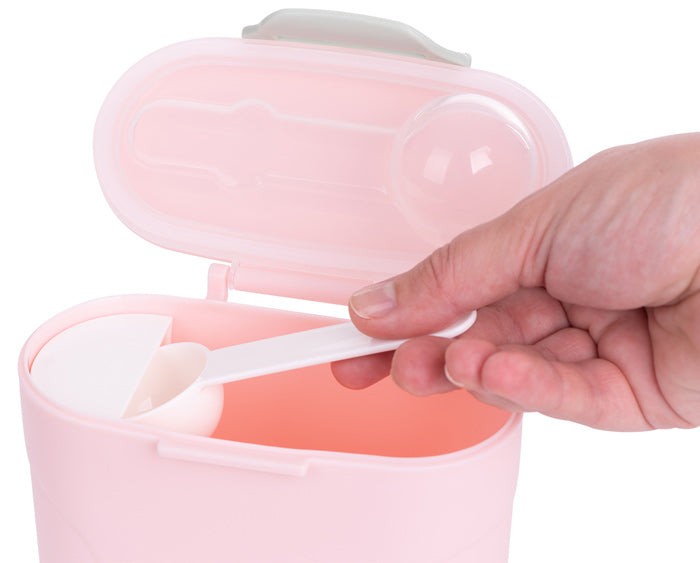 Dispensador de leite em pó com colher 130g Kikka Boo Rosa