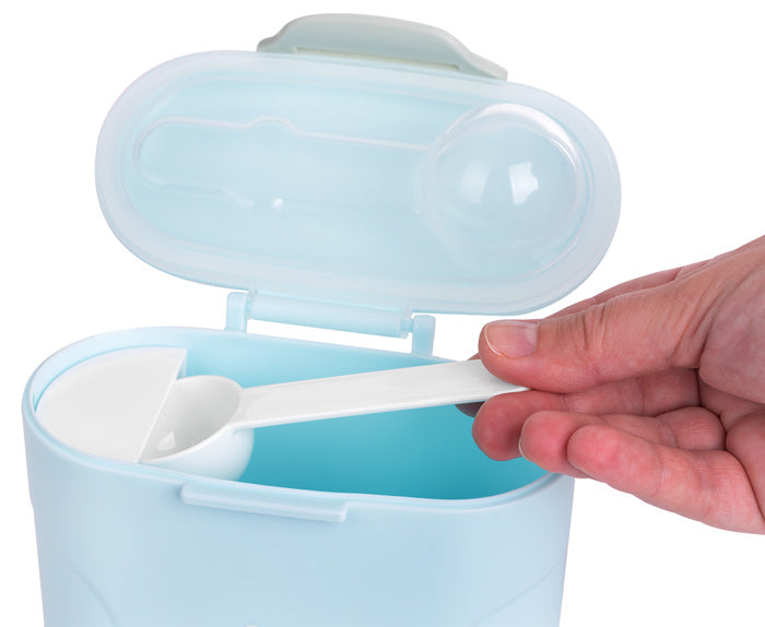 Dispensador de leite em pó com colher 160g Kikka Boo Azul
