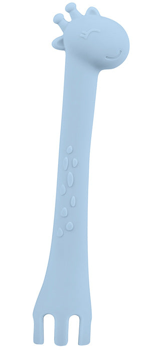 Colher de silicone Kikka Boo Giraffe Azul