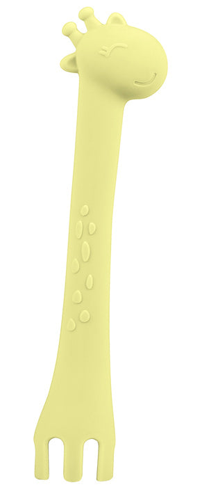 Colher de silicone Kikka Boo Giraffe Amarillo