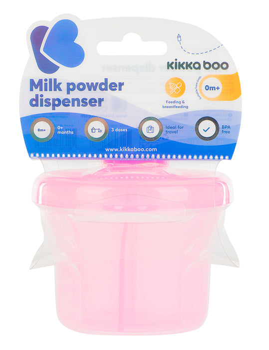 Dispensador de leite em pó 2 em 1 Kikka Boo Rosa
