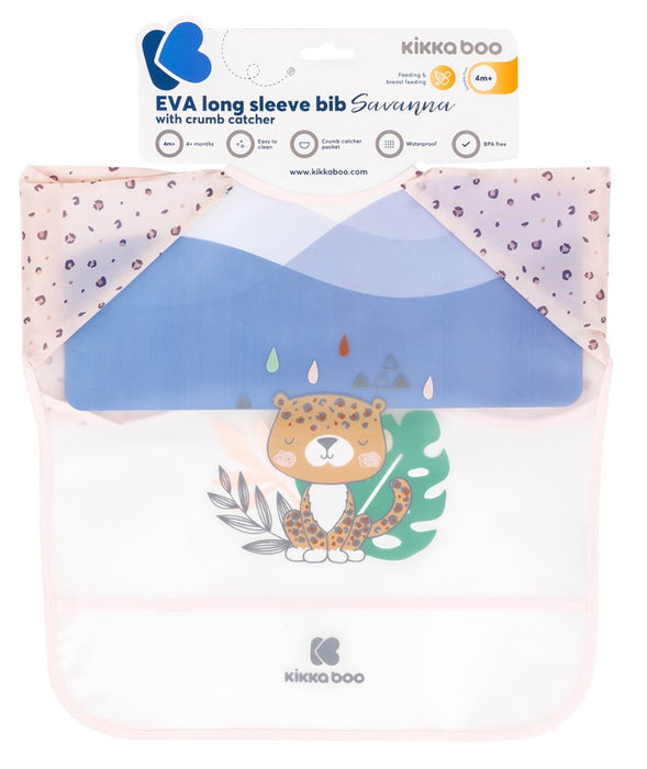 Babete com mangas compridas Kikka Boo Savanna Rosa