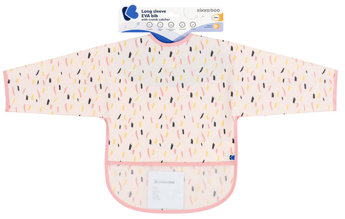 Babete com mangas compridas Kikka Boo Arty Rosa Pattern