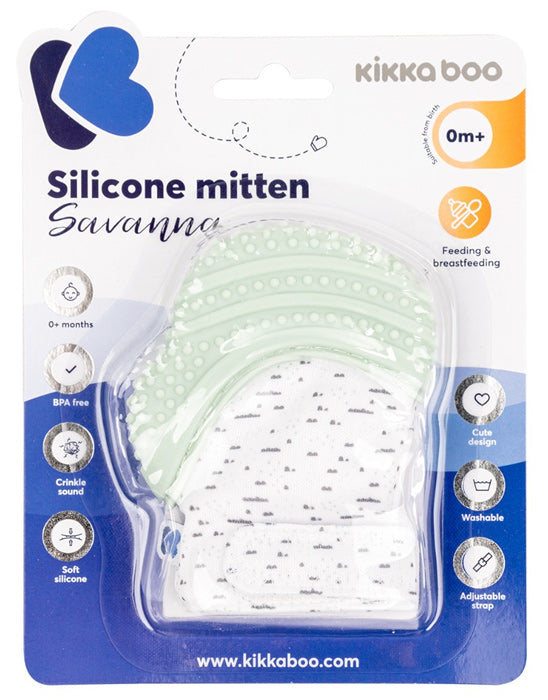 Luva de silicone Kikka Boo Savanna Menta