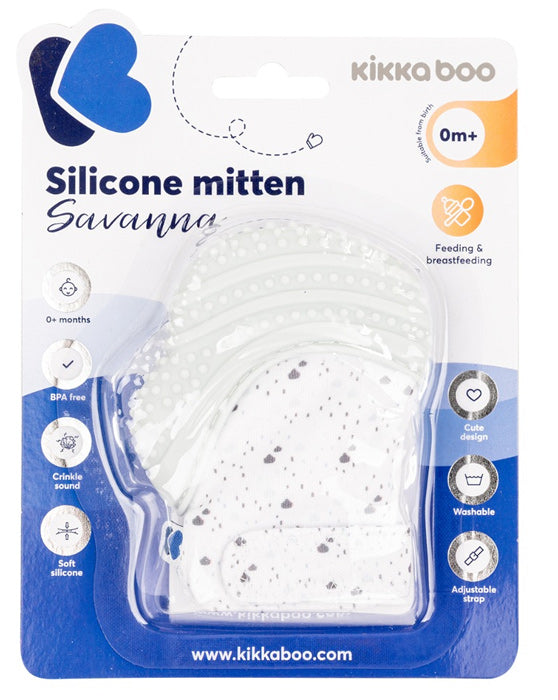 Luva de silicone Kikka Boo Savanna Azul