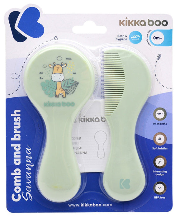 Pente e escova Kikka Boo Savanna Menta