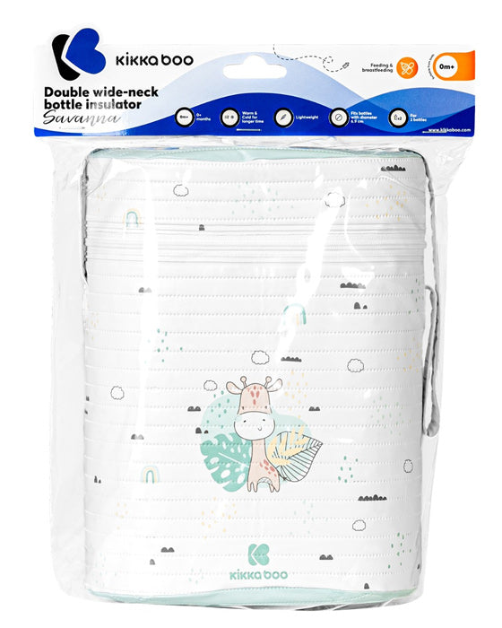 Porta biberões térmico Kikka Boo doble Savanna Menta