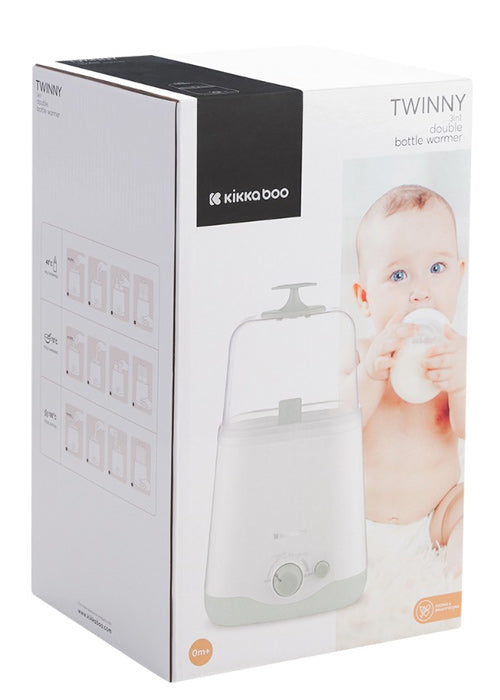 Aquecedor duplo para biberões 3 em 1 Kikka Boo Twinny