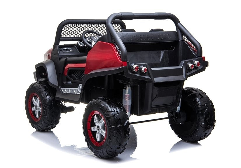 Carro elétrico infantil Mercedes Unimog vermelho