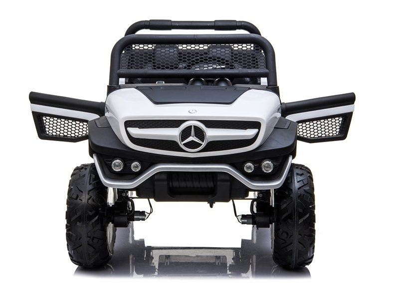 Carro elétrico infantil Mercedes Unimog branco