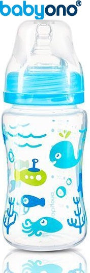 Baby Ono - Biberão anti-cólicas, 240 ml azul