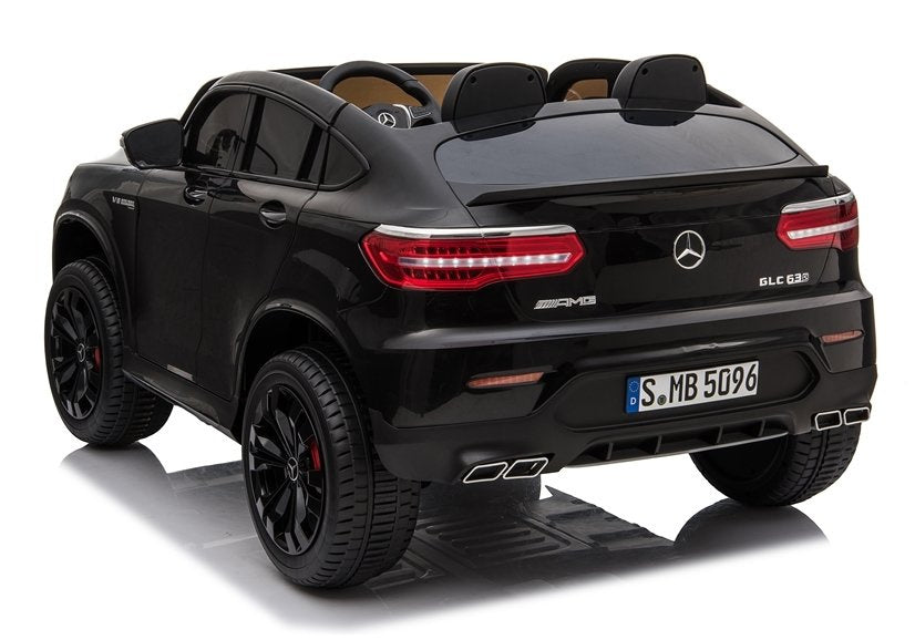 Carro elétrico infantil Mercedes GLC 63S QLS preto pintado