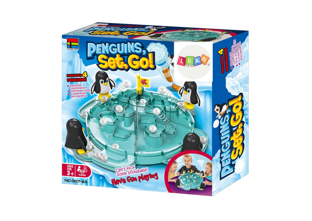 Jogo pinguim futebol chuta a bola no iceberg