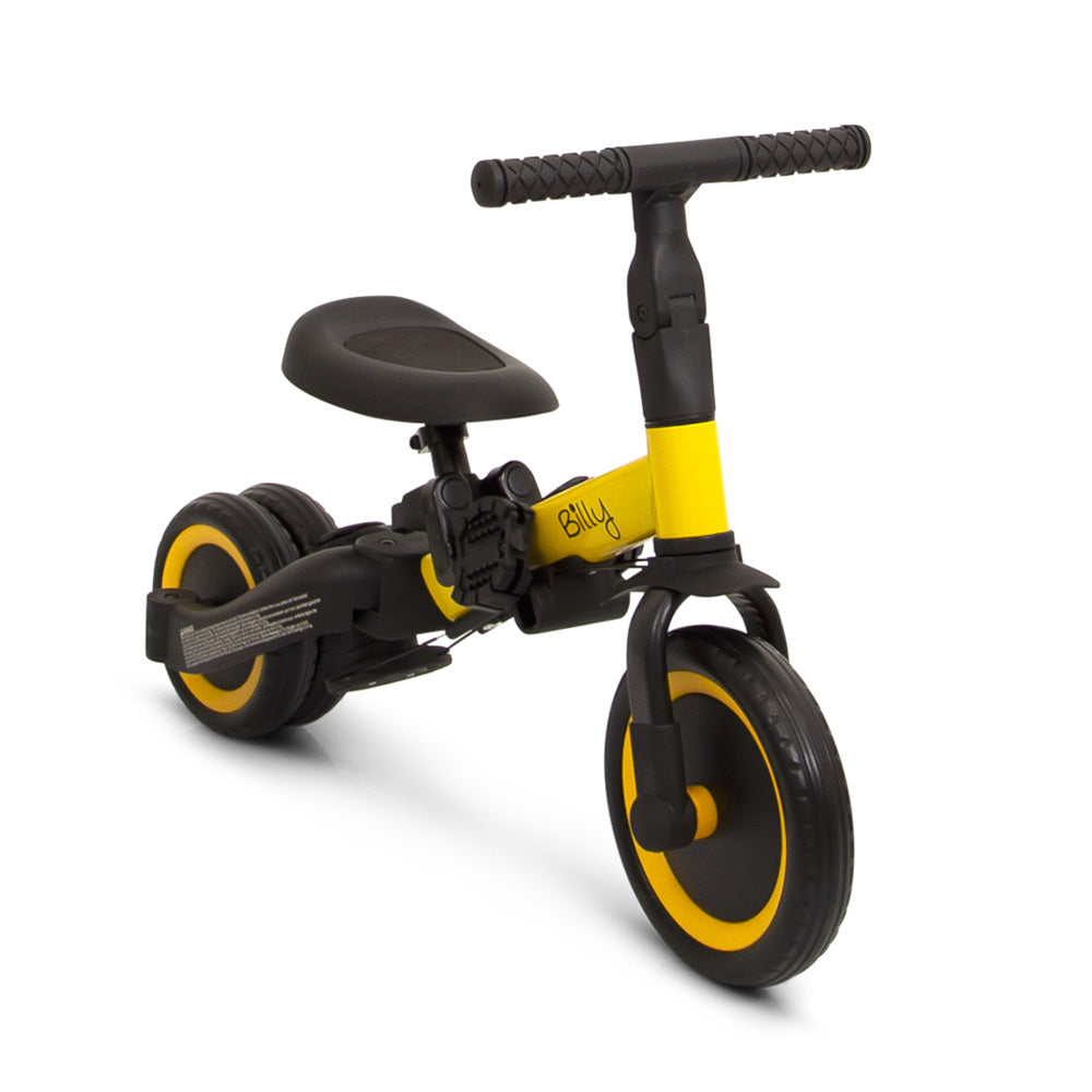 Bicicleta 4 em 1 com Pushbar Gio Yellow Billy