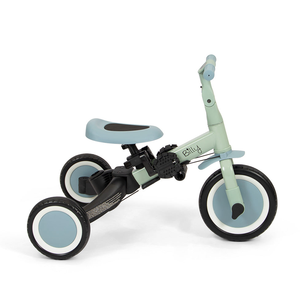 Bicicleta 4 em 1 com Pushbar Gio Blue Green Billy