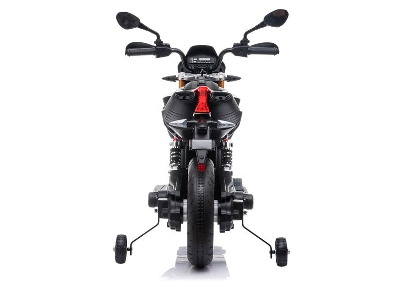 Moto elétrica Aprilia A007 preto e vermelho