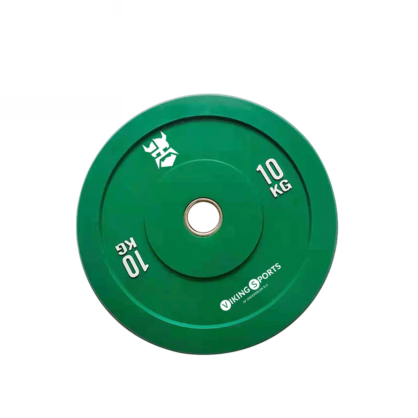 Disco bumper 10 kg Ø45 cm verde