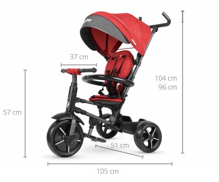Triciclo QPlay Rito Star red