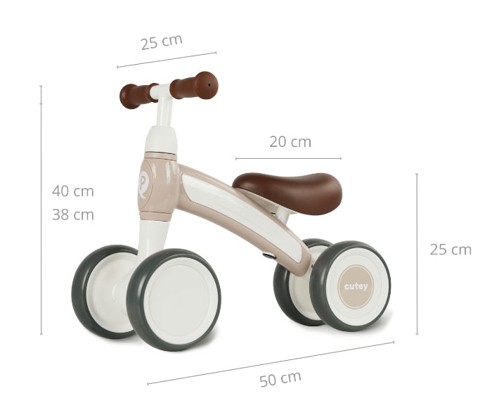 Bicicleta Qplay Cutey Retro Bege