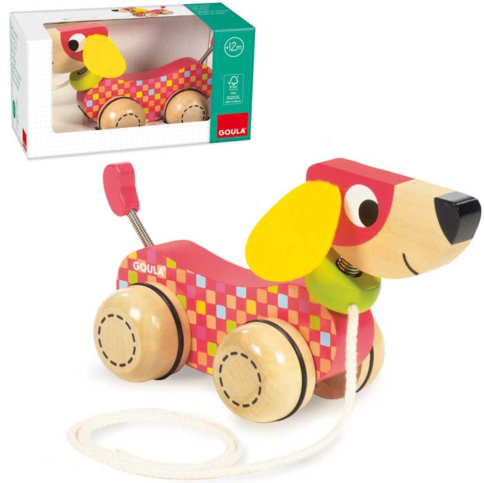 Brinquedo de madeira Goula Doggy