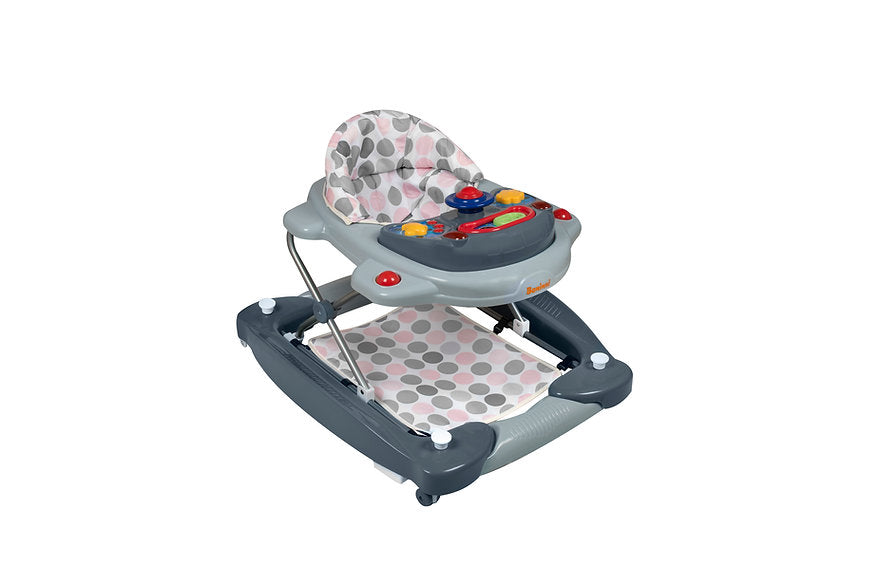 Andador Classic 2em1 Pink Gray Baninni