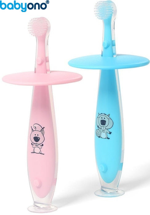 Baby Ono - Escova de dentes de sucção para bebé 6m +
