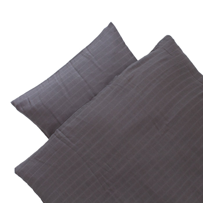 Conjunto roupa de cama Markland Pure Muslin dark Grey