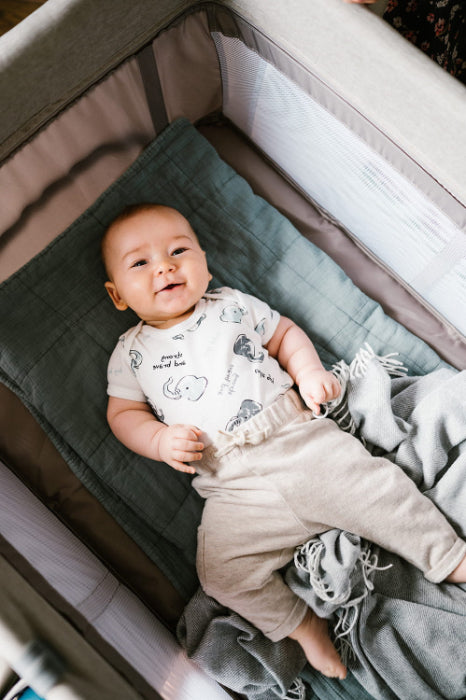 Cama de viagem com acessórios Kidwell Blissy Gray