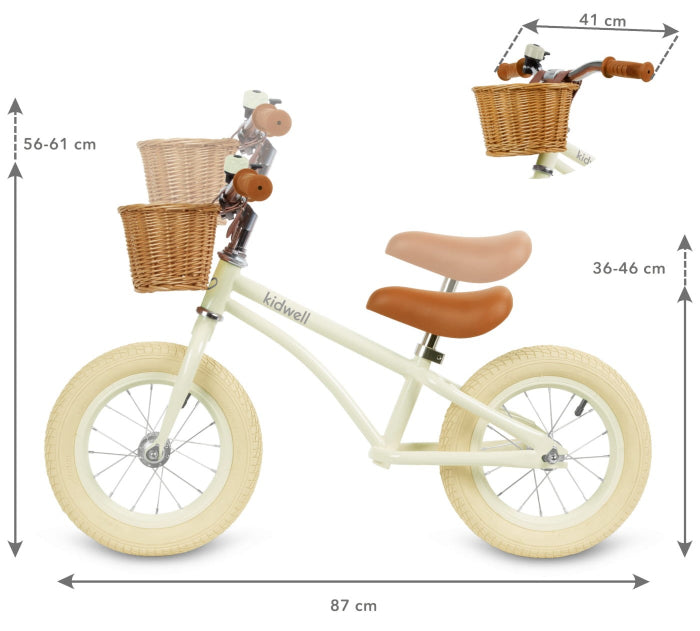Bicicleta de Equilíbrio Kidwell Classy Cream