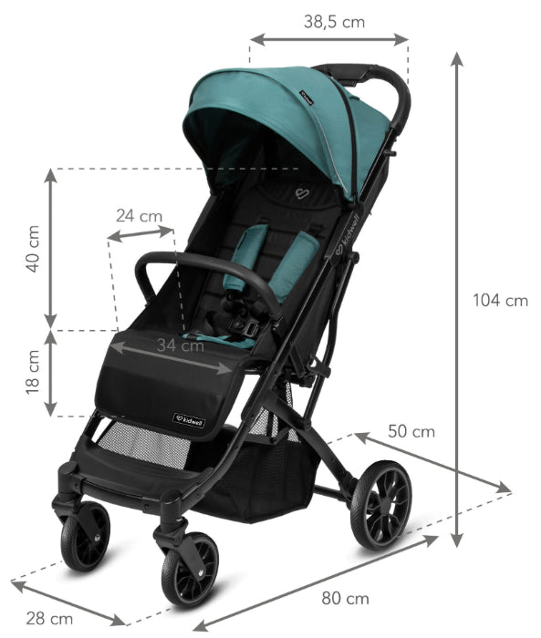 Carrinho de bebé Kidwell Colmer Royal Green