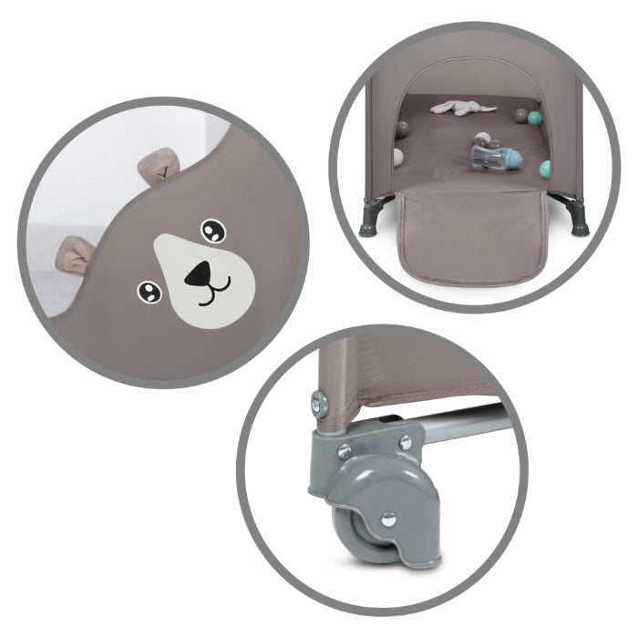 Cama de viagem 1 nível Kidwell Blissy Basic Beige