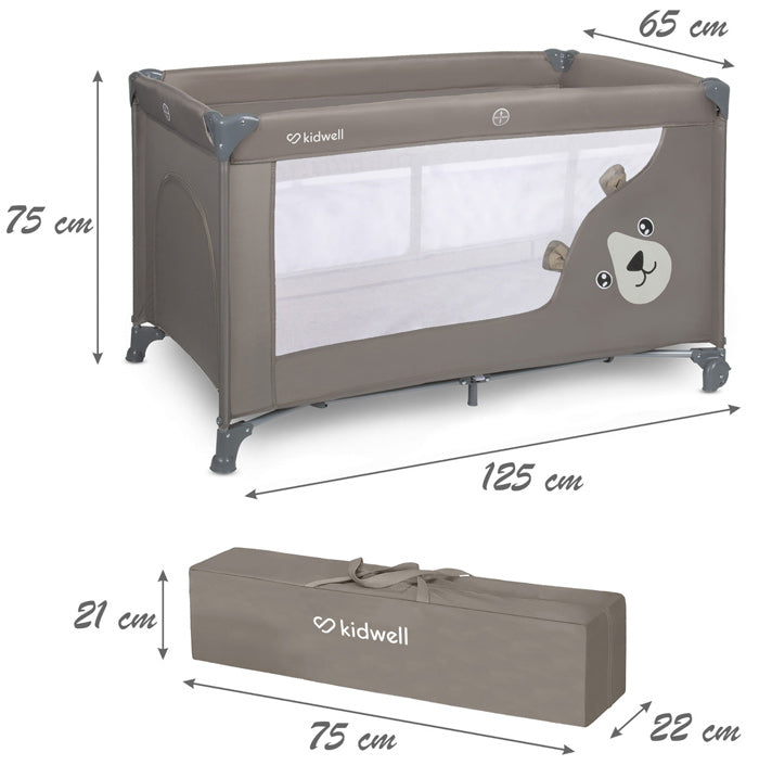 Cama de viagem 2 níveis Kidwell Blissy Duo Beige
