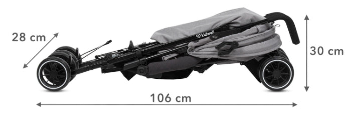Carrinho de bebé Kidwell Nelli Gray/Graphite