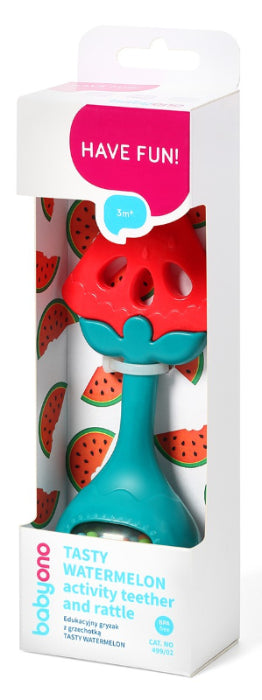 Mordedor com chocalho Baby Ono Tasty Watermelon