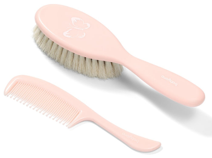 Escova e pente Baby Ono Rosa claro
