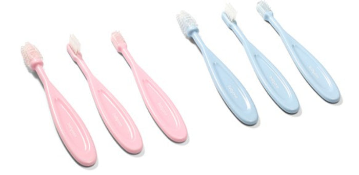 Conjunto de Escova de dentes 3un Baby Ono Rosa