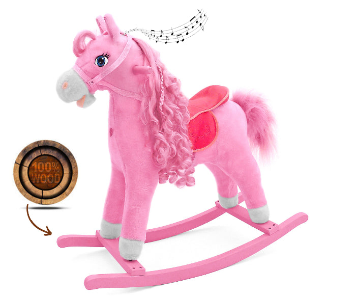 Cavalo de Baloiço Milly Mally Princess Pink