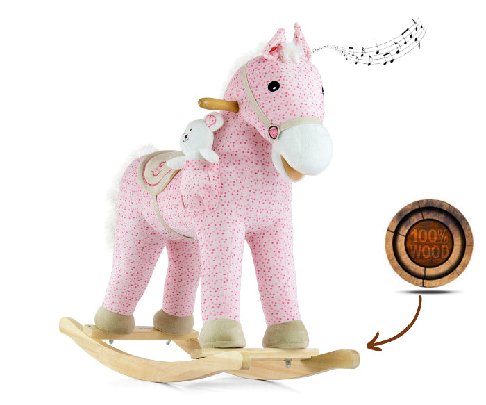 Cavalo de Baloiço Milly Mally Pony Pink