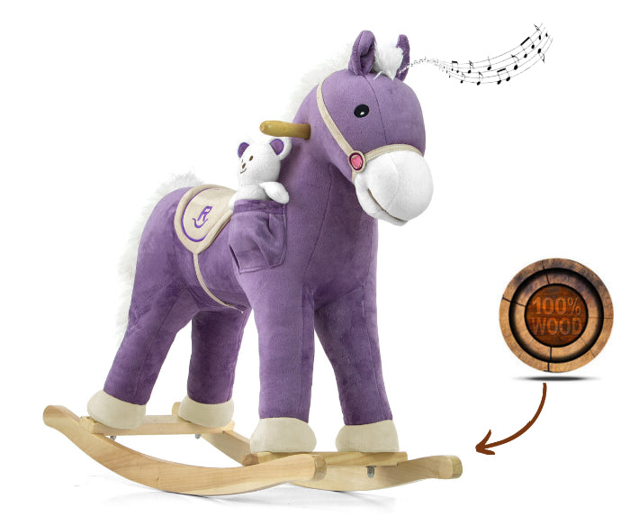 Cavalo de Baloiço Milly Mally Pony Purple
