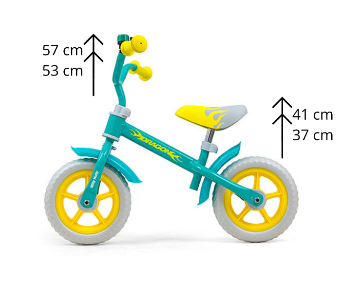 Bicicleta de Equilíbrio Milly Mally Dragon Mint