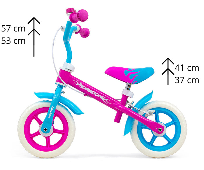 Bicicleta de Equilíbrio com travões Milly Mally Dragon Candy