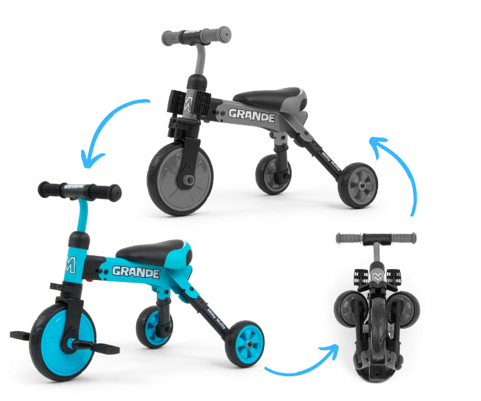 Bicicleta 2 em 1 Milly Mally Grande Blue