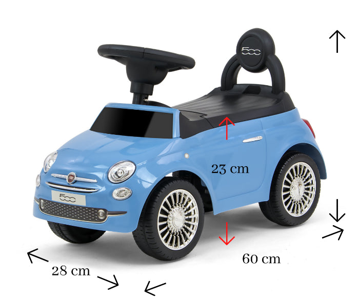 Ride On Milly Mally Fiat 500 Blue