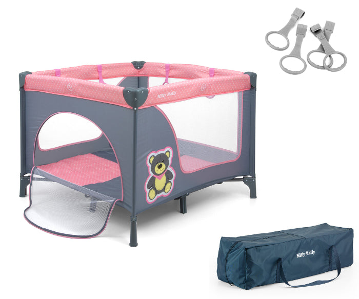 Berço Milly Mally Fun Bear Pink