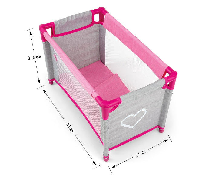 Berço para bonecas Milly Mally Lisa Prestige Pink