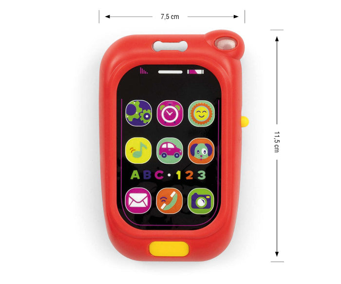 Brinquedo musical Milly Mally Primeiro telefone Red